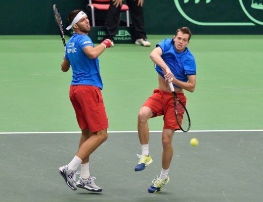 Jiří Veselý s Adamem Pavláskem poslali daviscupový tým do baráže o Světovou skupinu (Foto: Archiv)