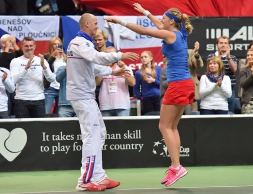 Petra Kvitová a Petr Pála, zlatá osa české tenisové reprezentace (Foto: Archiv)