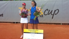 Natalia Vichljancevová (vpravo) vyhrála letošní ročník Tennis Arena Cupu by Tipsport (Foto: Jiří Beneš)
